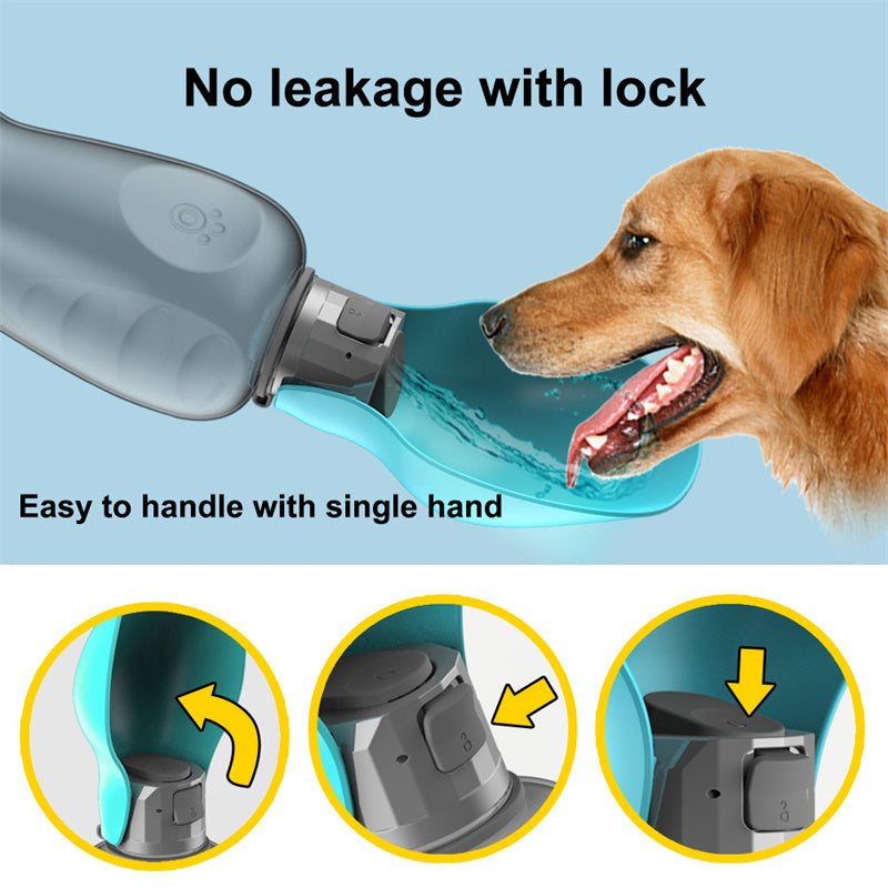 HydroPup™ Portable Water Bottle – Leakproof Dispenser - WoofieThings