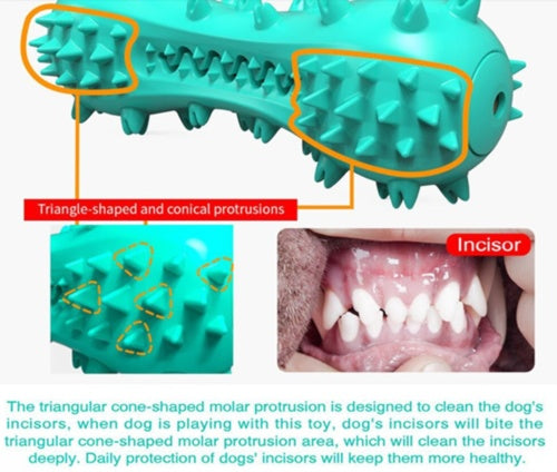 ChewPro™ Dog Dental Toy – Interactive Chew Toy for Clean Teeth & Mental StimulationDogs Rubber Molar Stick Dog Oral Teeth - WoofieThings
