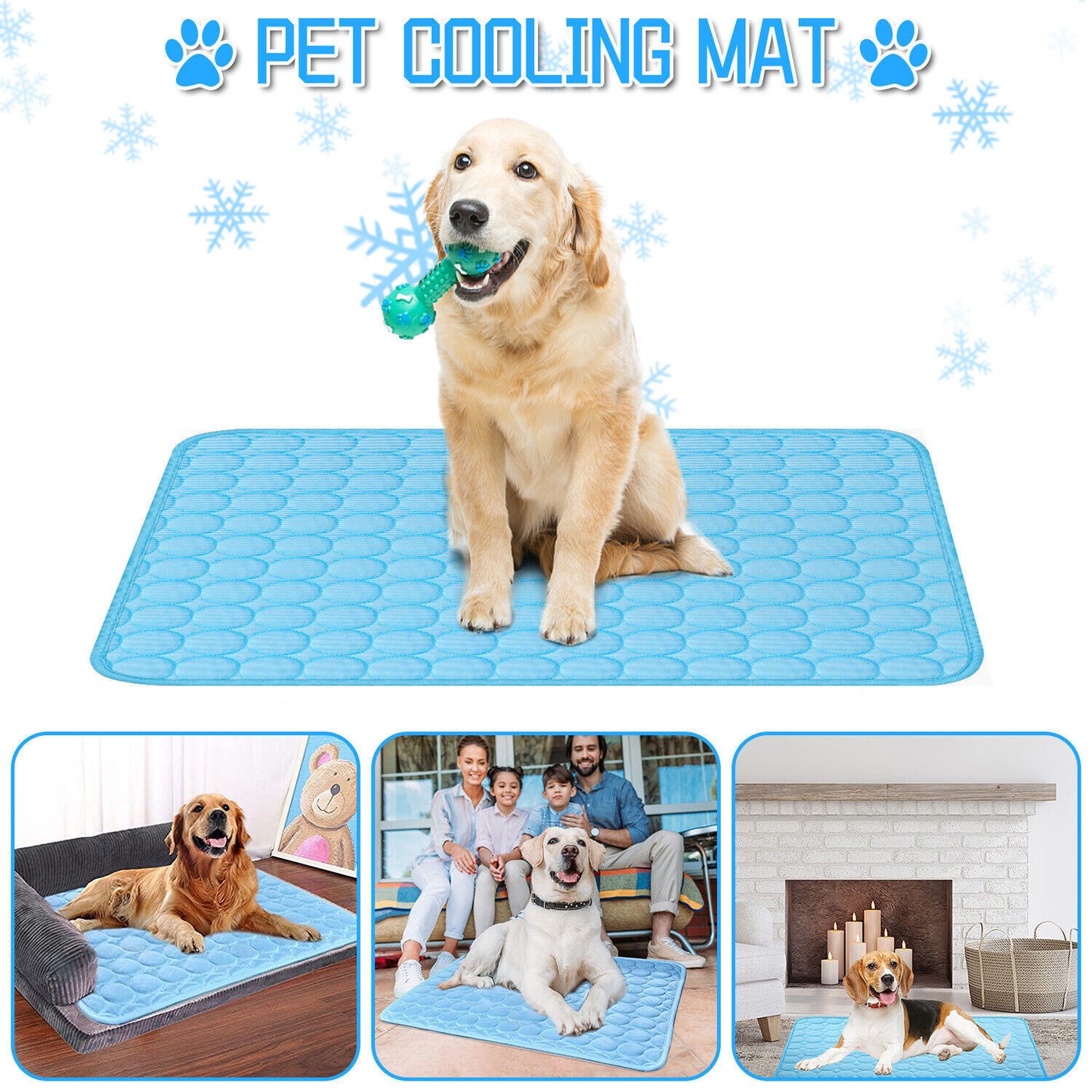 ChillPaws™ – Self-Cooling Dog Mat for Hot Summer Relief - WoofieThings 