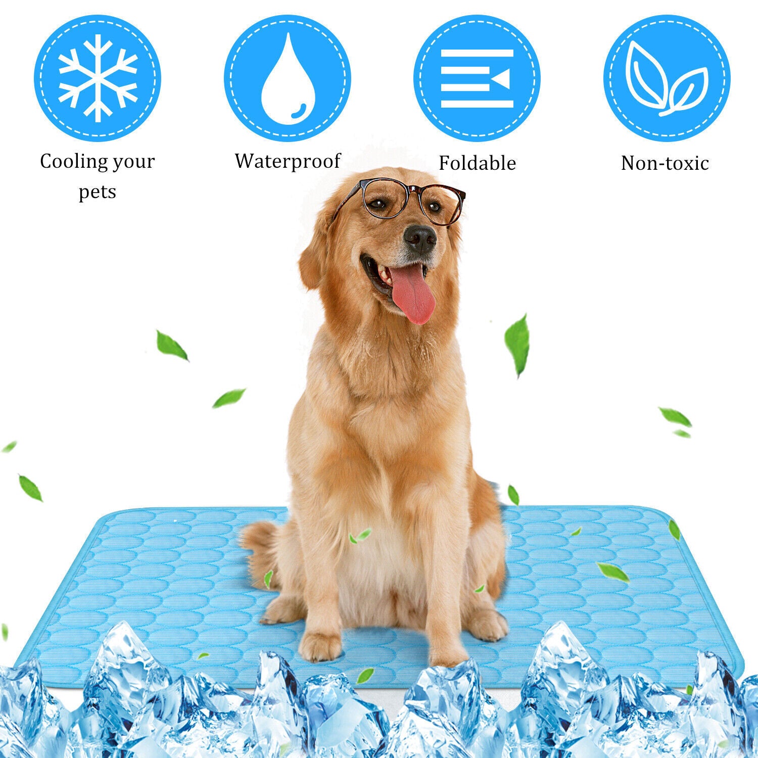 ChillPaws™ – Self-Cooling Dog Mat for Hot Summer Relief - WoofieThings 